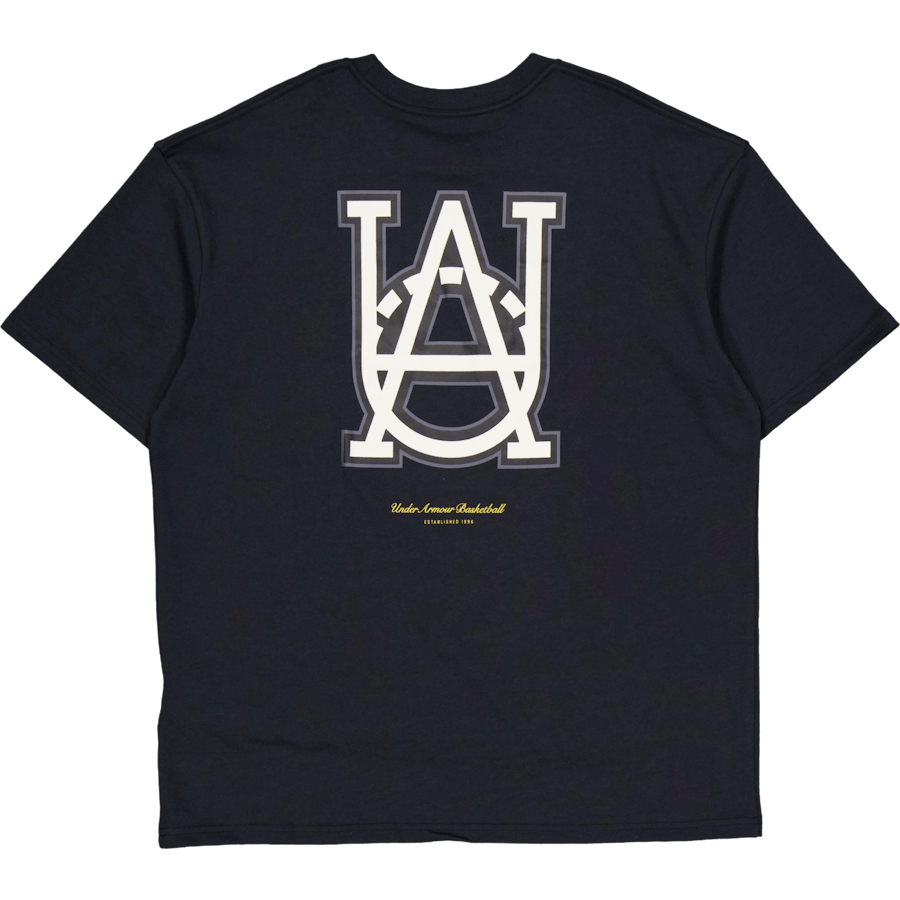 Ua M Hwt Hoops Courtside Ss Schwarz
