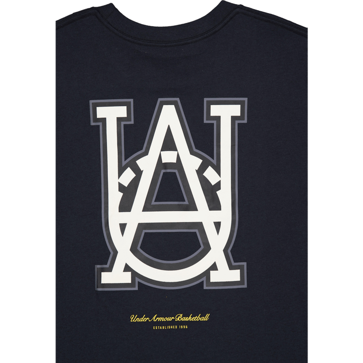 Ua M Hwt Hoops Courtside Ss Schwarz