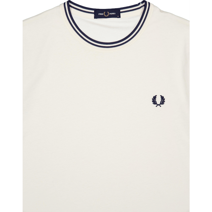 Majica z dvojnimi konicami Ecru/tennis Blue