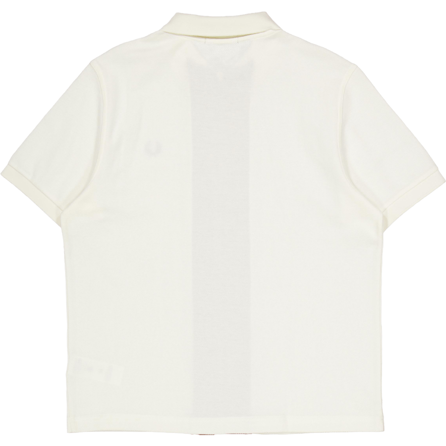 Zip Polo Shirt Light Ecru