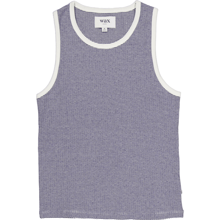 Montague Vest Blue / Ecru