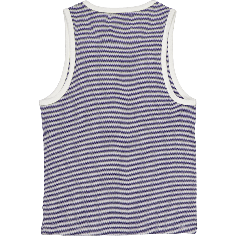 Montague Vest Blue / Ecru