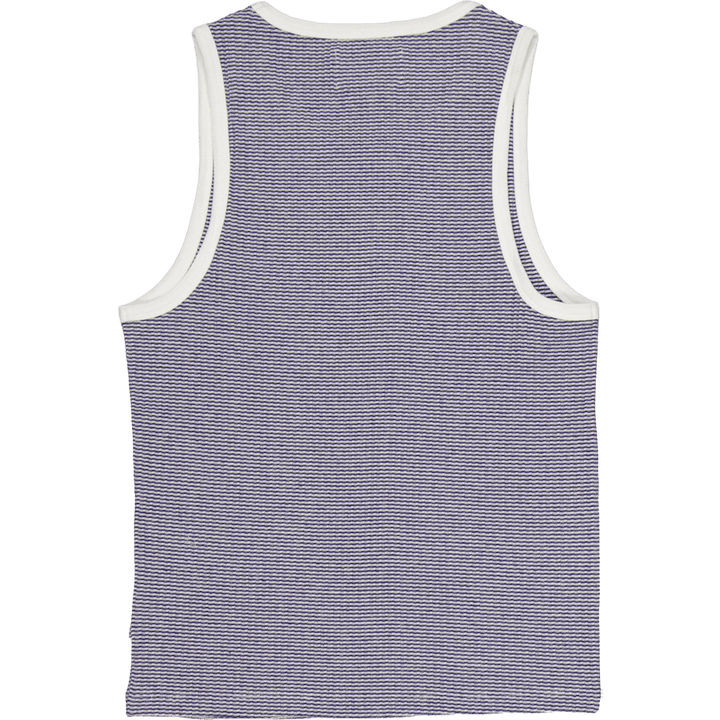 Montague Vest Blue / Ecru