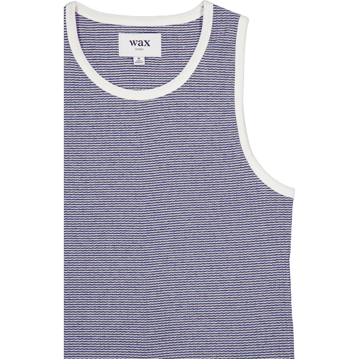 Montague Vest Blue / Ecru