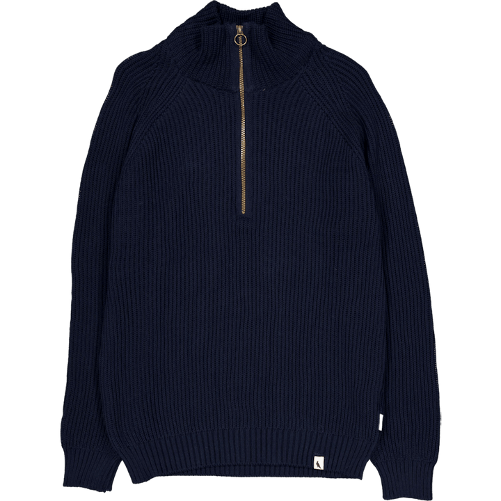 Felix Quarter Zip Jumper Navy