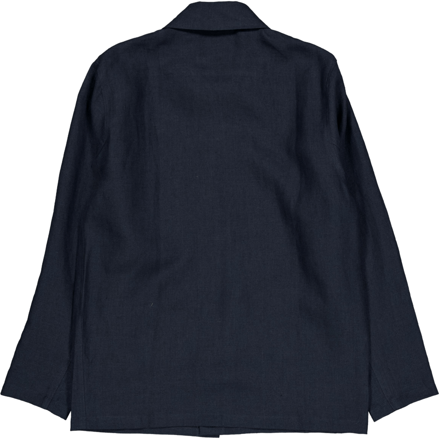 Grange Linen Shacket Navy