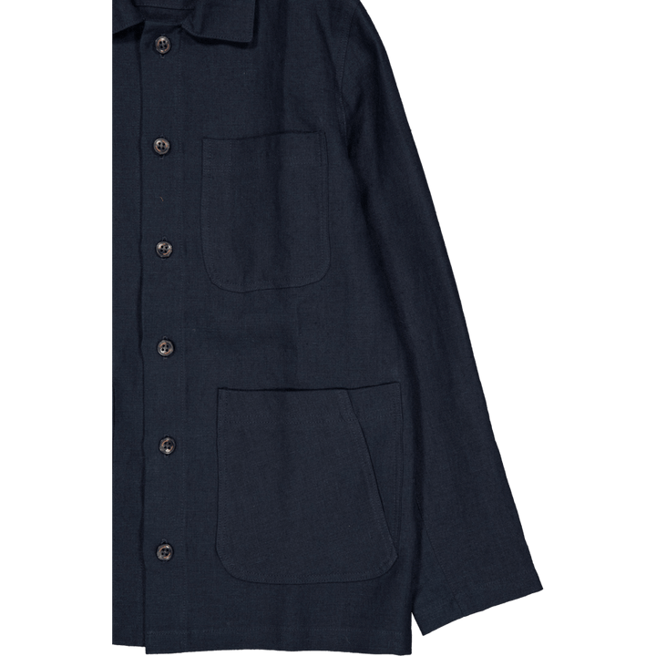 Grange Linen Shacket Navy
