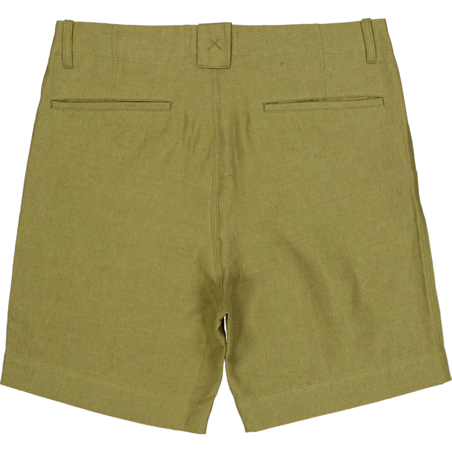 Grange Linen Shorts Moss