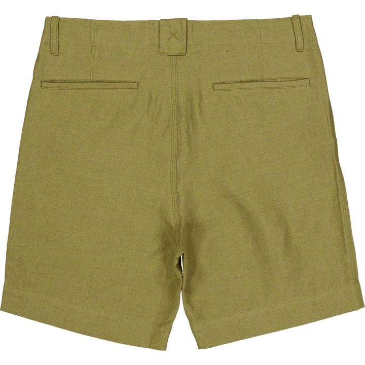 Grange Linen Shorts Moss