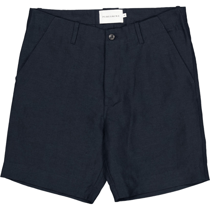 Grange Linen Shorts Navy