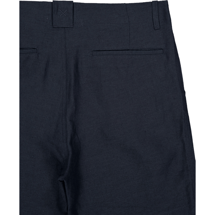 Grange Linen Shorts Navy