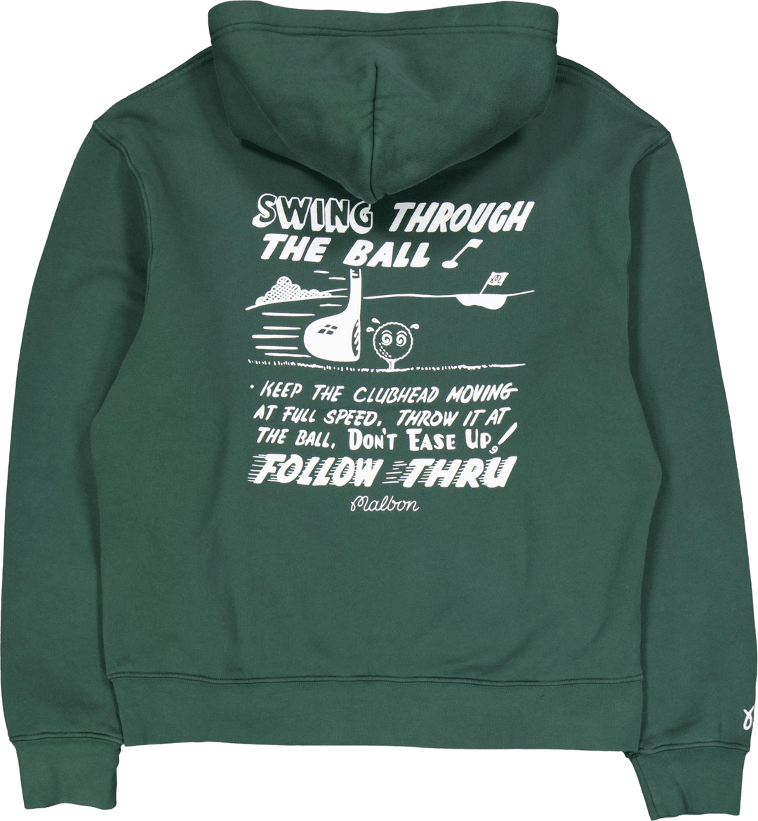 Felpa con cappuccio Follow Thru Malbon Verde