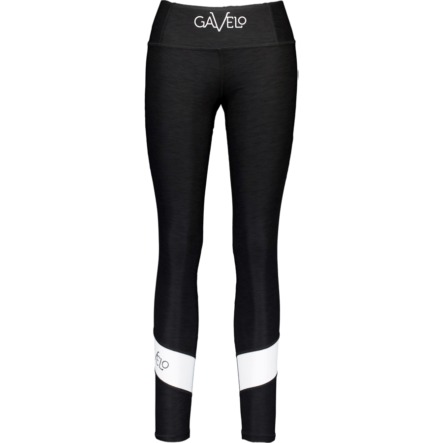Black & White Swirl Tights Black