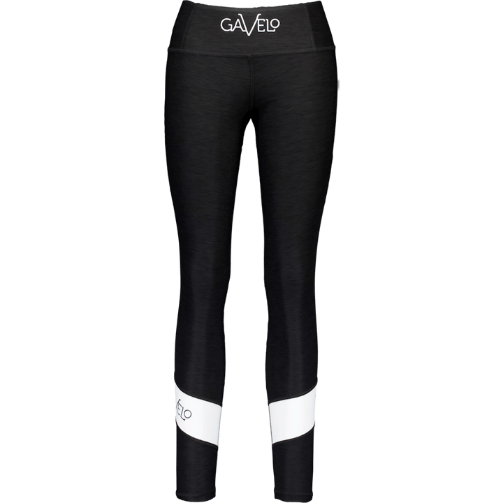 Black & White Swirl Tights Black