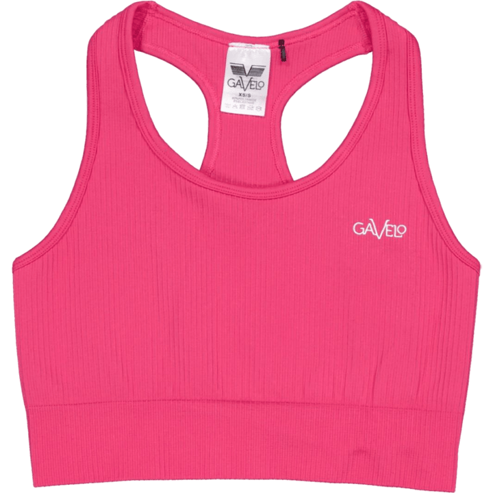 Ribbed Seamless Sport Bra Pink
