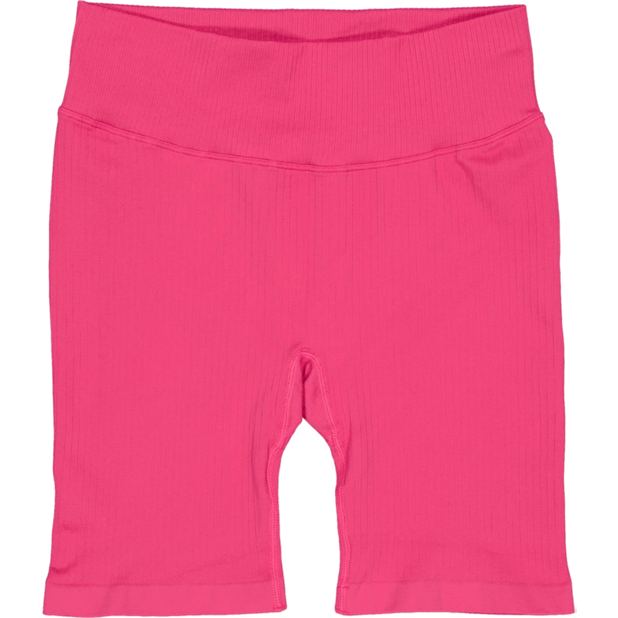 Ribbed Seamless Biker Shorts Berry