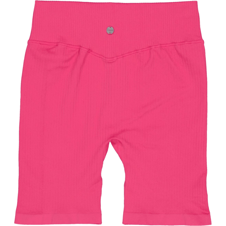 Ribbed Seamless Biker Shorts Berry