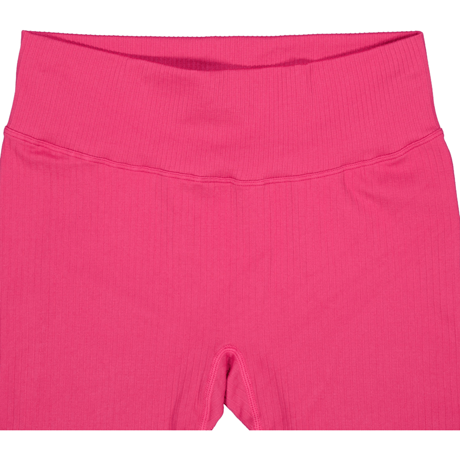 Ribbed Seamless Biker Shorts Berry