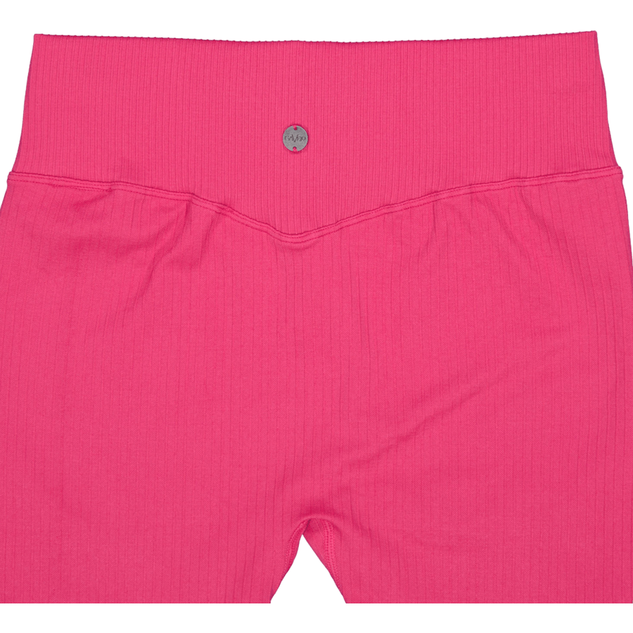 Ribbed Seamless Biker Shorts Berry