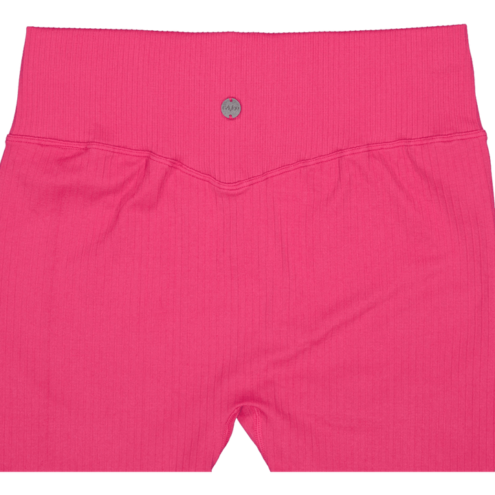 Ribbed Seamless Biker Shorts Berry
