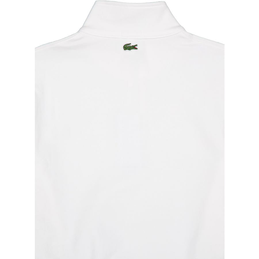 High Neck Zip-up Print Sweatsh White 70v