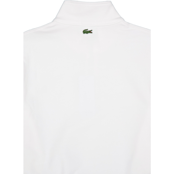 High Neck Zip-up Print Sweatsh White 70v