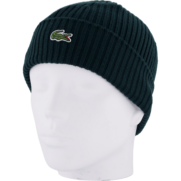 Rib Knit Brushed Wool Beanie Sinople Green Yzp