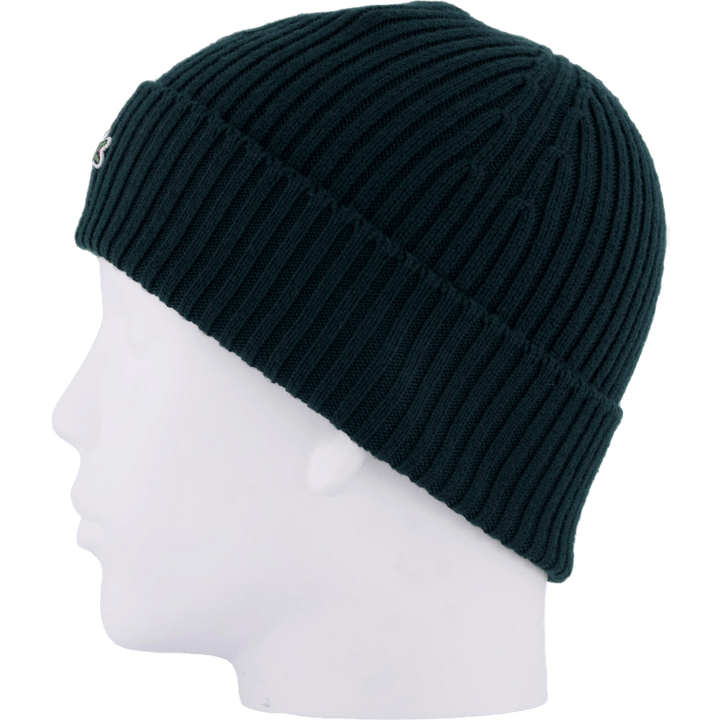 Rib Knit Brushed Wool Beanie Sinople Green Yzp