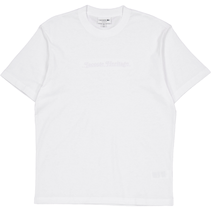 Embroidered Cotton T-shirt White 001