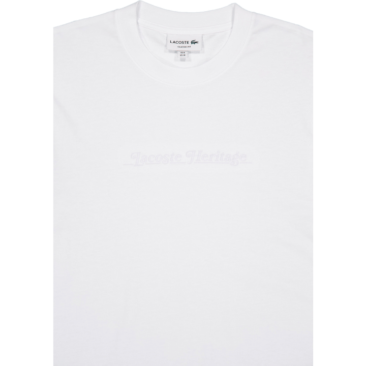 Embroidered Cotton T-shirt White 001
