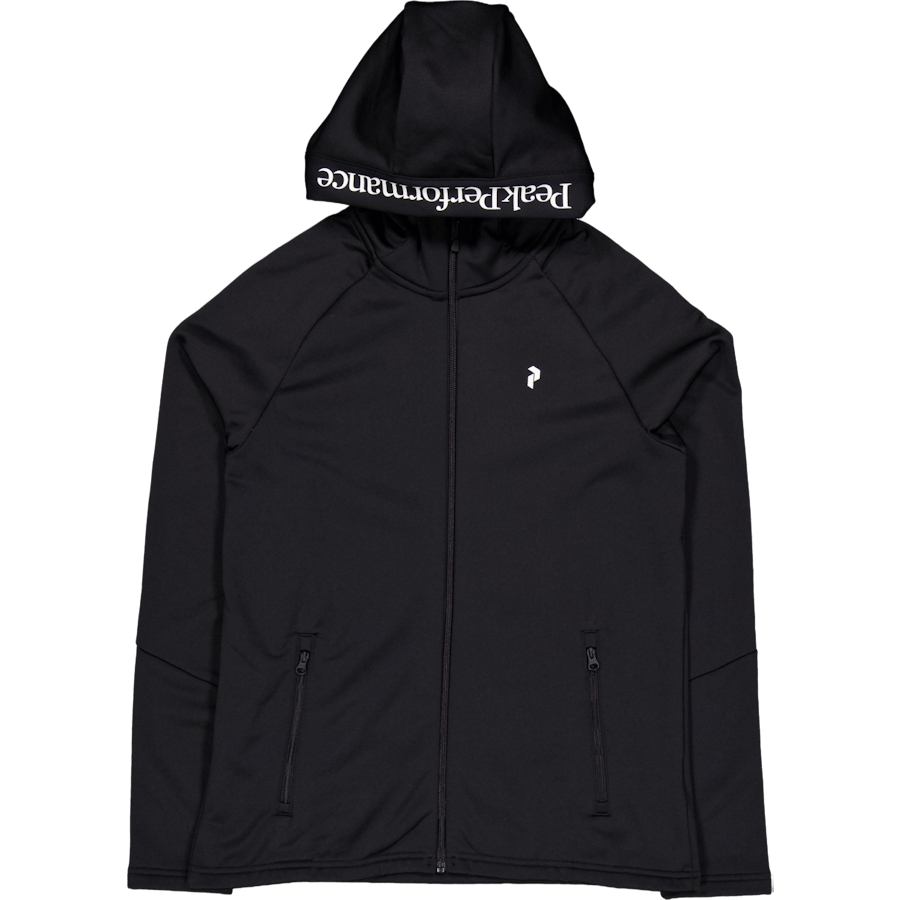 W Rider Essentials Zip Hood Black/black
