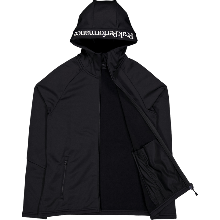 W Rider Essentials Zip Hood Black/black