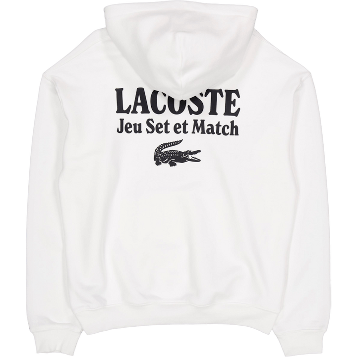 Multi Print Fleece Hoodie Flour