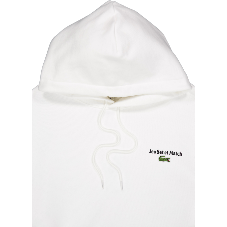 Multi Print Fleece Hoodie Flour