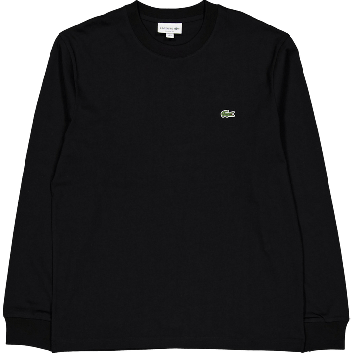 Long Sleeved Cotton T-shirt Black