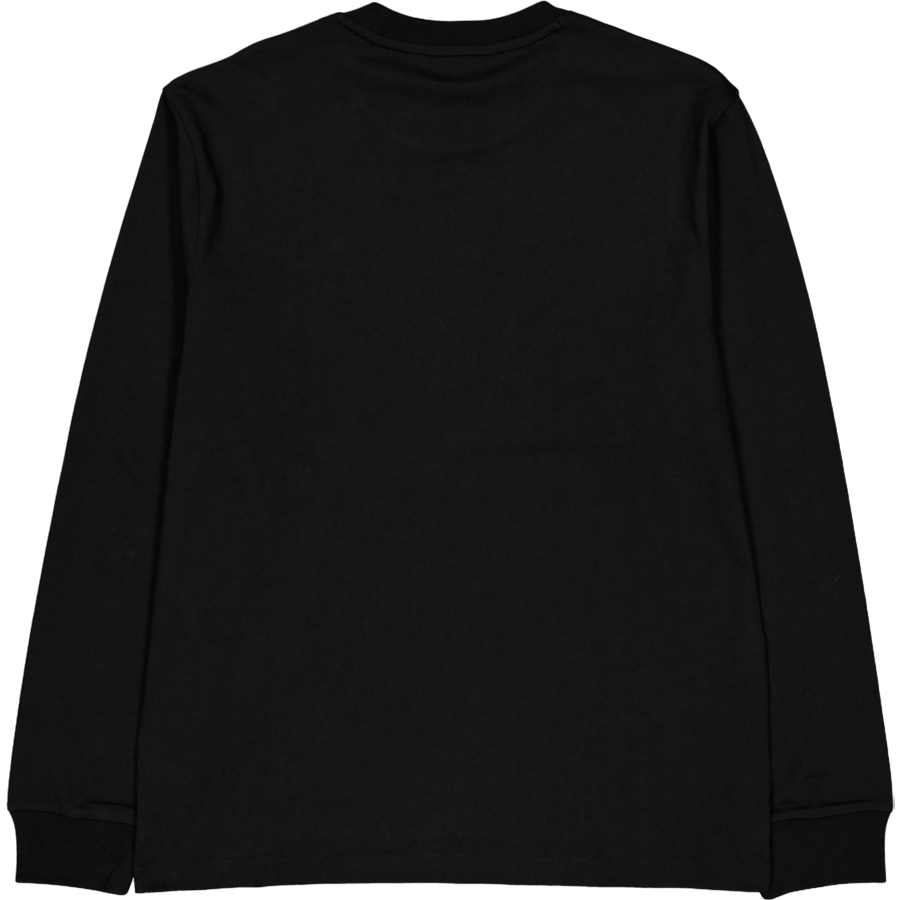 Long Sleeved Cotton T-shirt Black