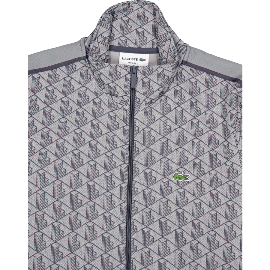 Paris Zip-up Jacquard Track Ja Calluna/graphite