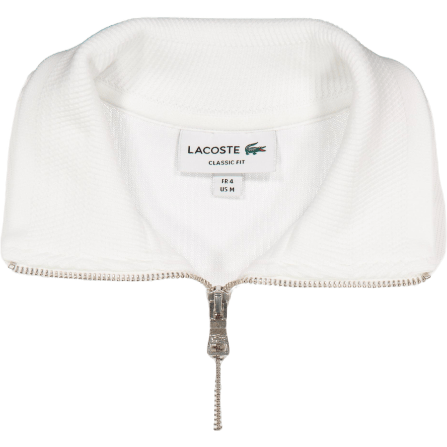 Zip-up High Neck Interlock Swe Flour