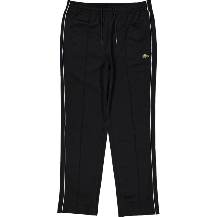 Trim Accent Piqué Sweatpants Black