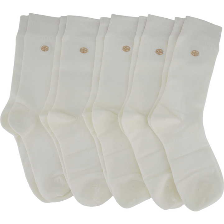 Classic Dress-Socks 5-Pack Bamboo (38-45) White