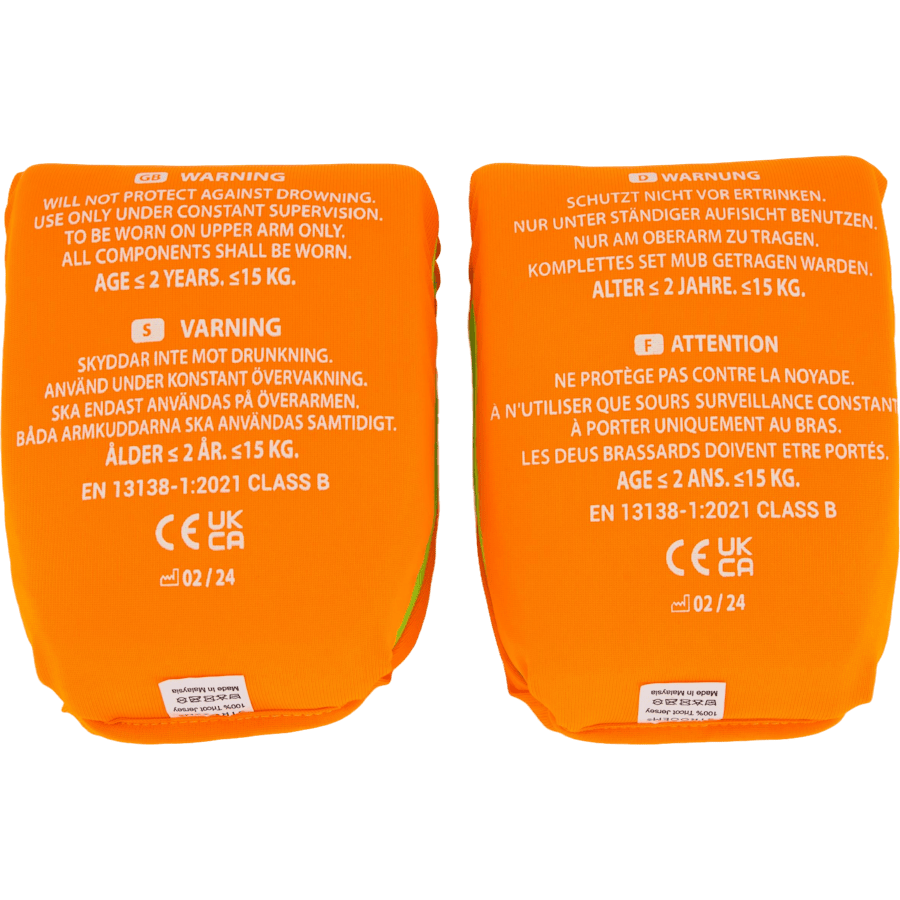 Softies Foam Swim Armbands Orange/Lime