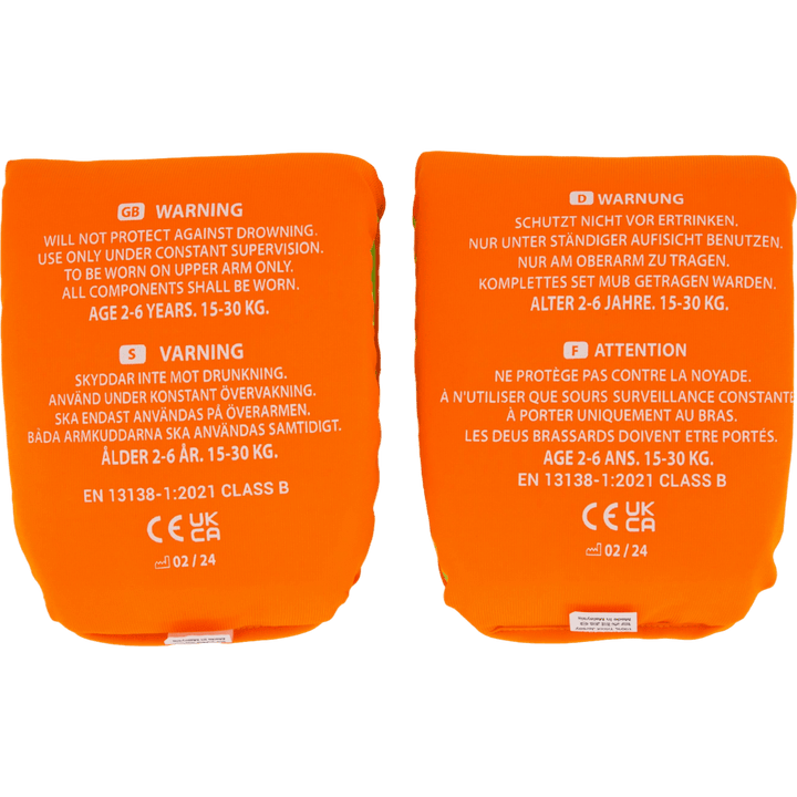 Softies Foam Swim Armbands Orange/Lime