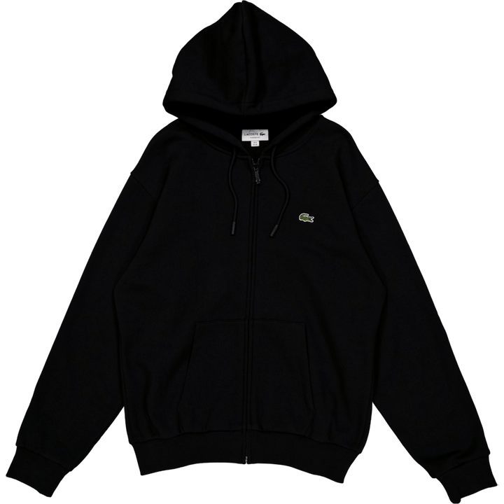 Zip-up Fleece Hoodie Black