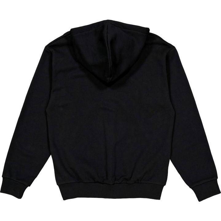 Zip-up Fleece Hoodie Black