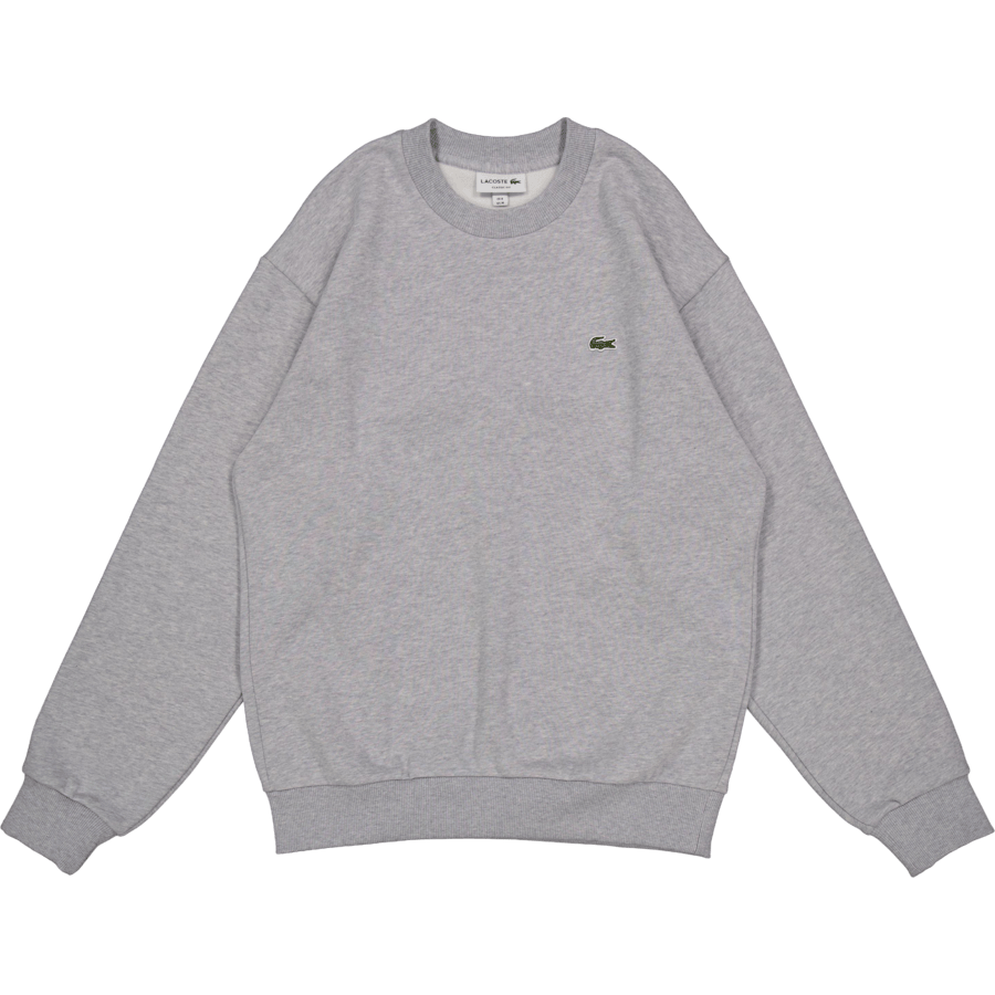 Cotton Fleece Sweatshirt Silver Chine