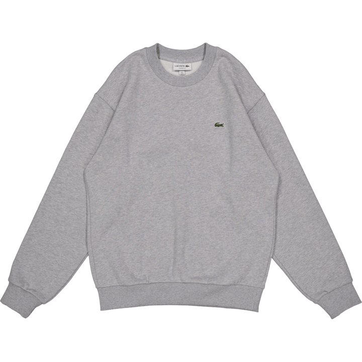 Cotton Fleece Sweatshirt Silver Chine