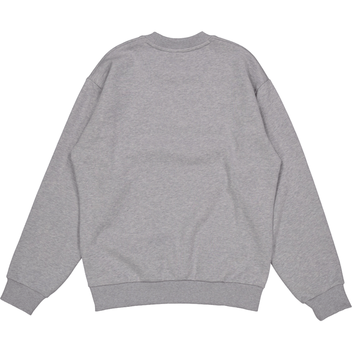 Cotton Fleece Sweatshirt Silver Chine