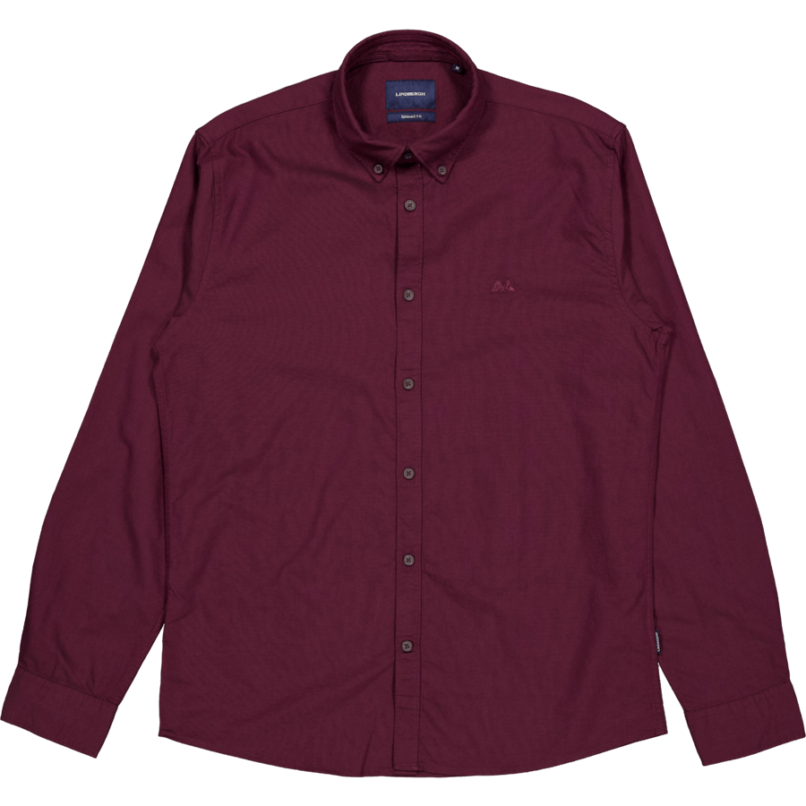 Oxford Shirt L/s Burgundy