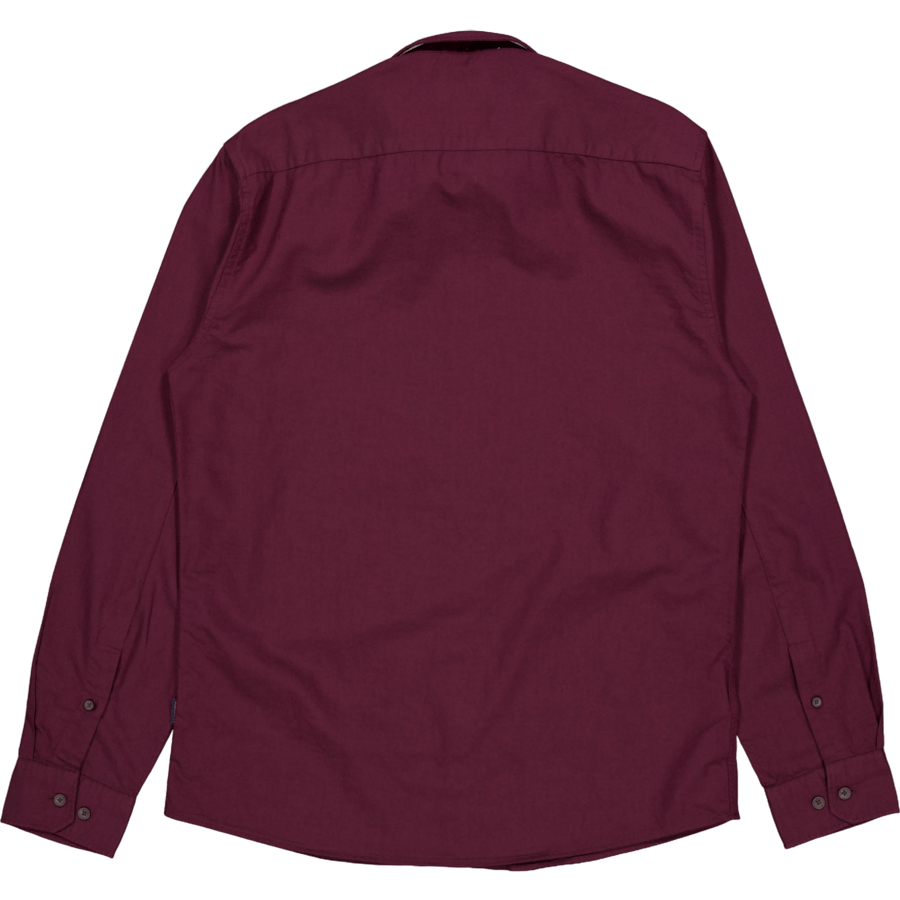 Oxford Shirt L/s Burgundy