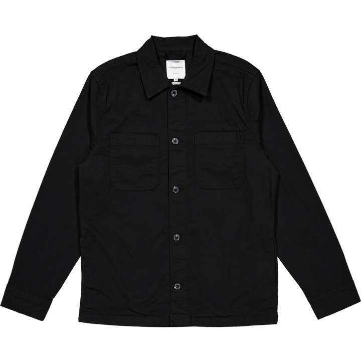 Rip Stop Overshirt Black